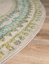 Sedona Vista Collection Area Rug -  Nolina Round Green  lifestyle 37