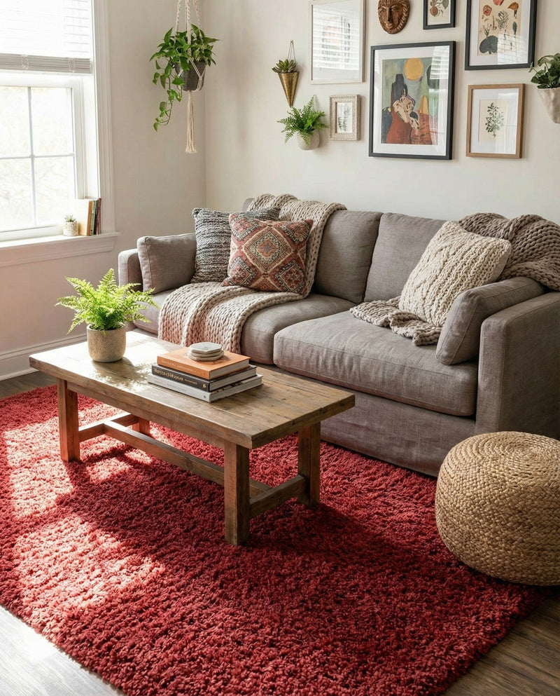 Alpine Plush Collection Area Rug -  Cortina (Poppy) Rectangle Poppy  lifestyle 5