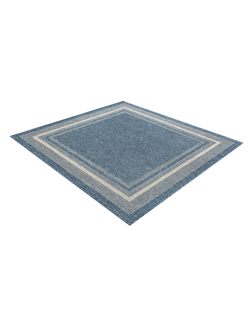 Terrace Fringe Collection Area Rug - Veranda (Blue) Square Blue  lifestyle 37
