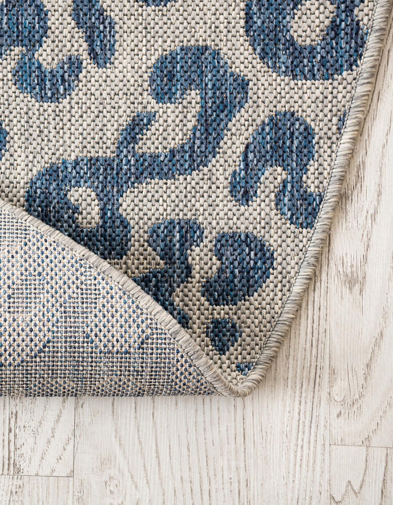 Savannah Escape Collection Area Rug -  Amazon (Blue) Oval Blue  lifestyle 21