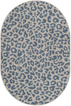 Savannah Escape Collection Area Rug -  Amazon (Blue) Oval Blue  lifestyle 47