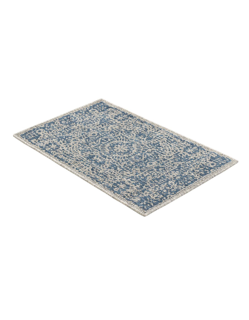 Patio Heritage Collection Area Rug - Savannah (Blue) Rectangle Blue  lifestyle 4