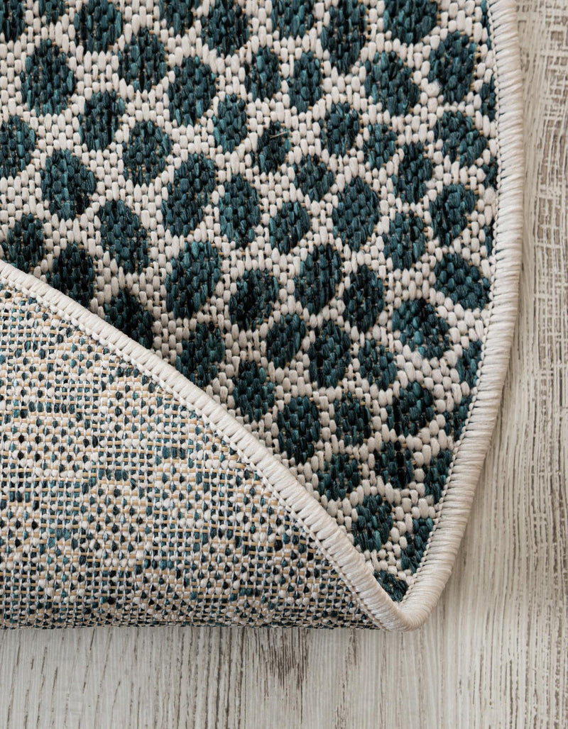 Urban Oasis Rugs Collection Area Rug -  Terrace (Teal) Round Teal  lifestyle 21