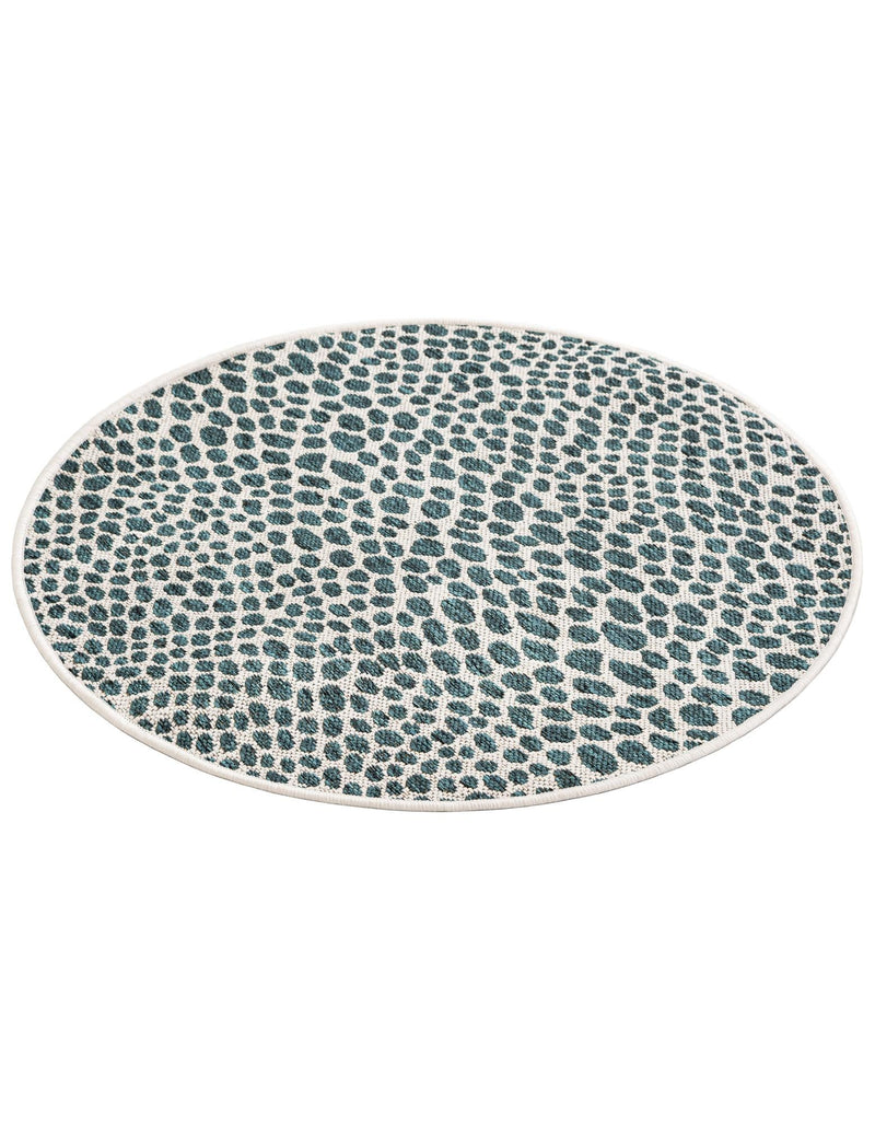 Urban Oasis Rugs Collection Area Rug -  Terrace (Teal) Round Teal  lifestyle 22