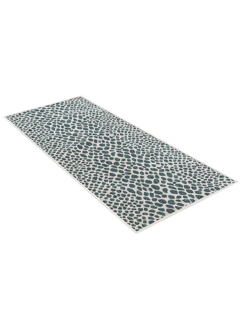 Urban Oasis Rugs Collection Area Rug -  Terrace (Teal) Runner Teal  lifestyle 26