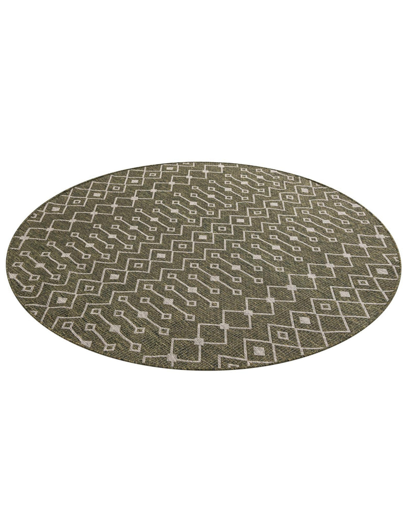 Savannah Pergola Collection Area Rug -  Pergola (Green) Round Green  lifestyle 32