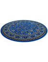 Isfahan Elegance Collection Area Rug - Naghsh-e Jahan (Dark Blue) Round Dark Blue  lifestyle 34