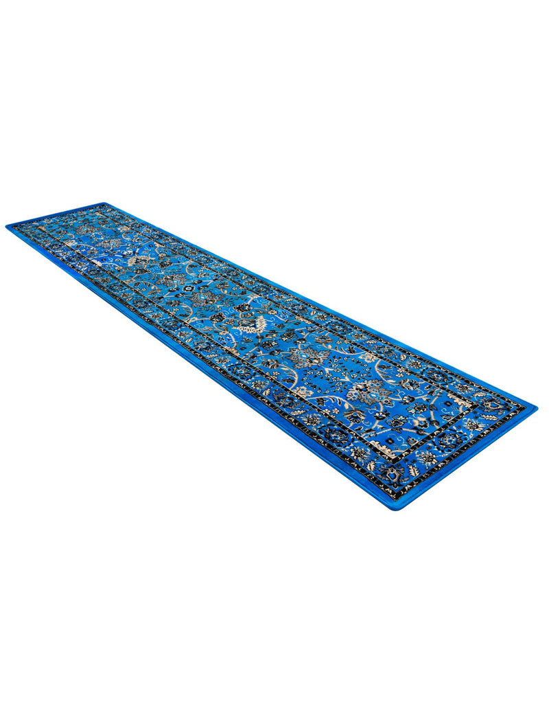 Isfahan Elegance Collection Area Rug - Naghsh-e Jahan (Dark Blue) Runner Dark Blue  lifestyle 48