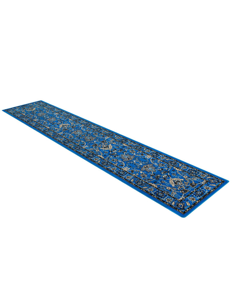 Isfahan Elegance Collection Area Rug - Naghsh-e Jahan (Dark Blue) Runner Dark Blue  lifestyle 49