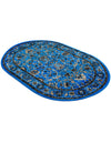 Isfahan Elegance Collection Area Rug - Naghsh-e Jahan (Dark Blue) Oval Dark Blue  lifestyle 33