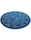 Isfahan Elegance Collection Area Rug - Naghsh-e Jahan (Dark Blue) Round Dark Blue  lifestyle 47