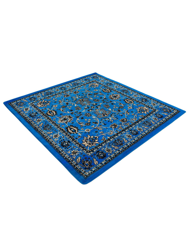 Isfahan Elegance Collection Area Rug - Naghsh-e Jahan (Dark Blue) Square Dark Blue  lifestyle 42