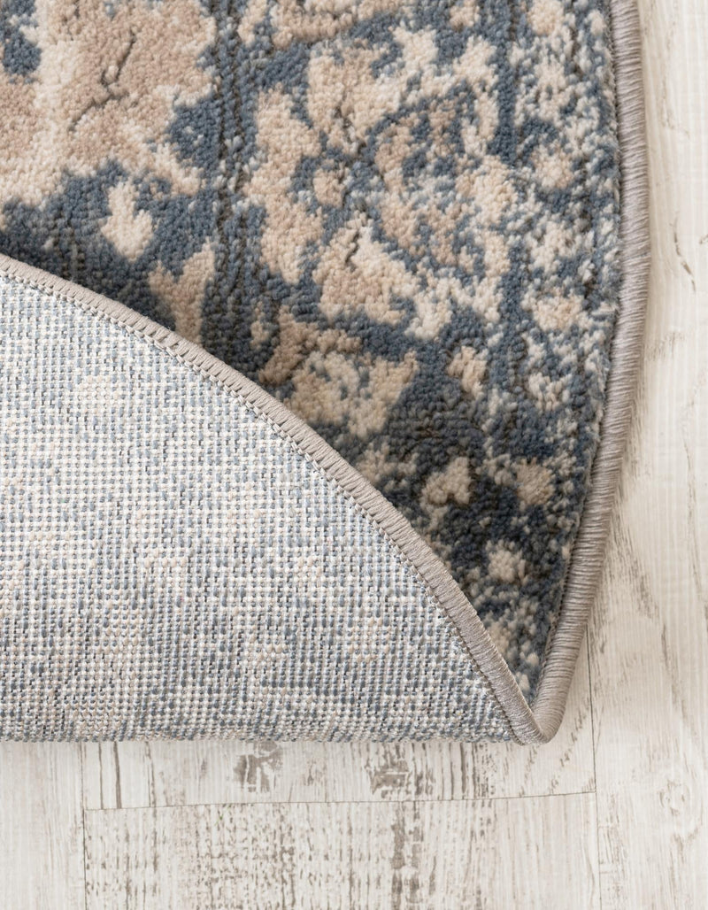 Cascade Range Collection Area Rug -  Shasta (Blue) Oval Blue  lifestyle 36