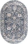 Cascade Range Collection Area Rug -  Shasta (Blue) Oval Blue  lifestyle 28
