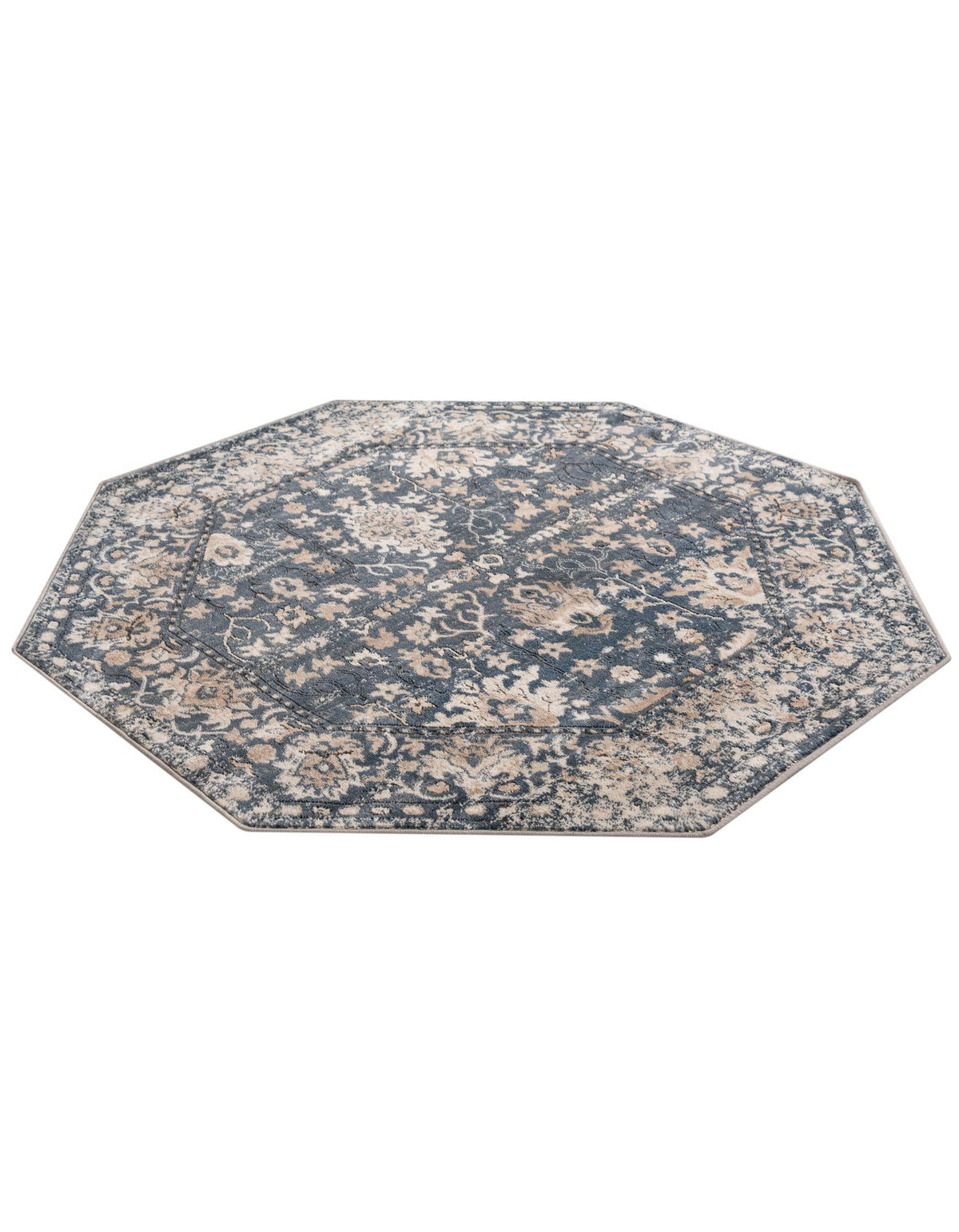 Cascade Range Collection Area Rug -  Shasta (Blue) Octagon Blue  lifestyle 32