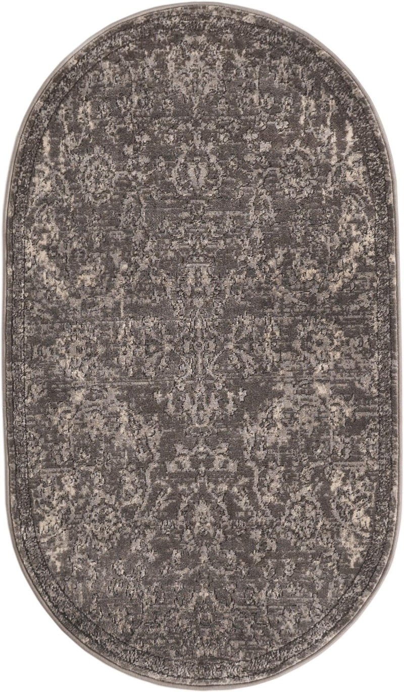 Cascade Range Collection Area Rug -  Helena Oval Gray  lifestyle 69