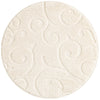 Botanical Bliss Shag Collection Area Rug - Blossomdale Round Ivory  lifestyle 177