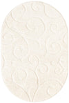 Botanical Bliss Shag Collection Area Rug - Blossomdale Oval Ivory  lifestyle 176