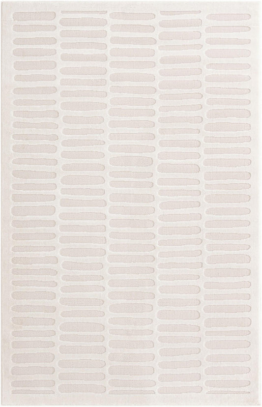 Haven Tapestry Collection Area Rug -  MistyRidge Rectangle Ivory White Main