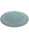 Terrace Fringe Collection Area Rug - Veranda (Aquamarine) Round Aquamarine  lifestyle 33