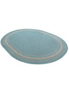 Terrace Fringe Collection Area Rug - Veranda (Aquamarine) Oval Aquamarine  lifestyle 32