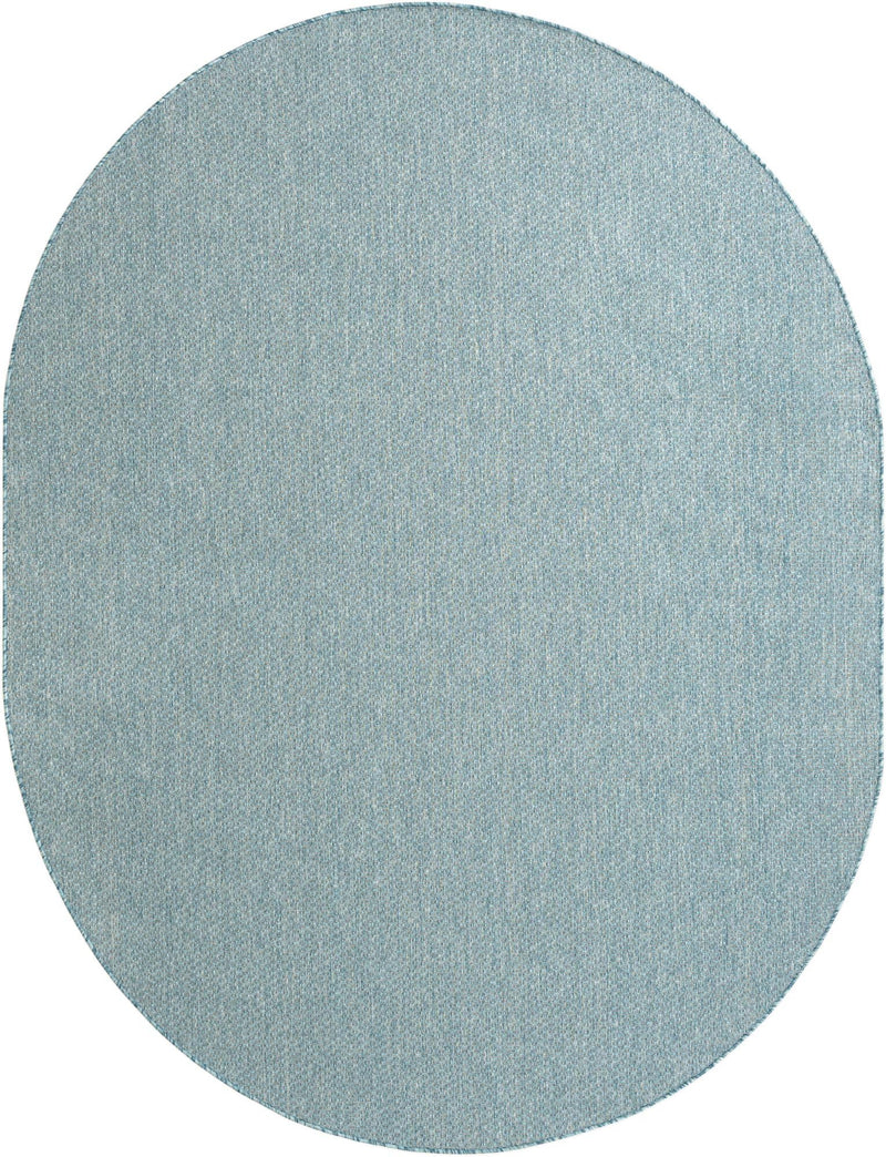 Seaside Serenity Collection Area Rug - Veranda (Aquamarine) Oval Aquamarine  lifestyle 10
