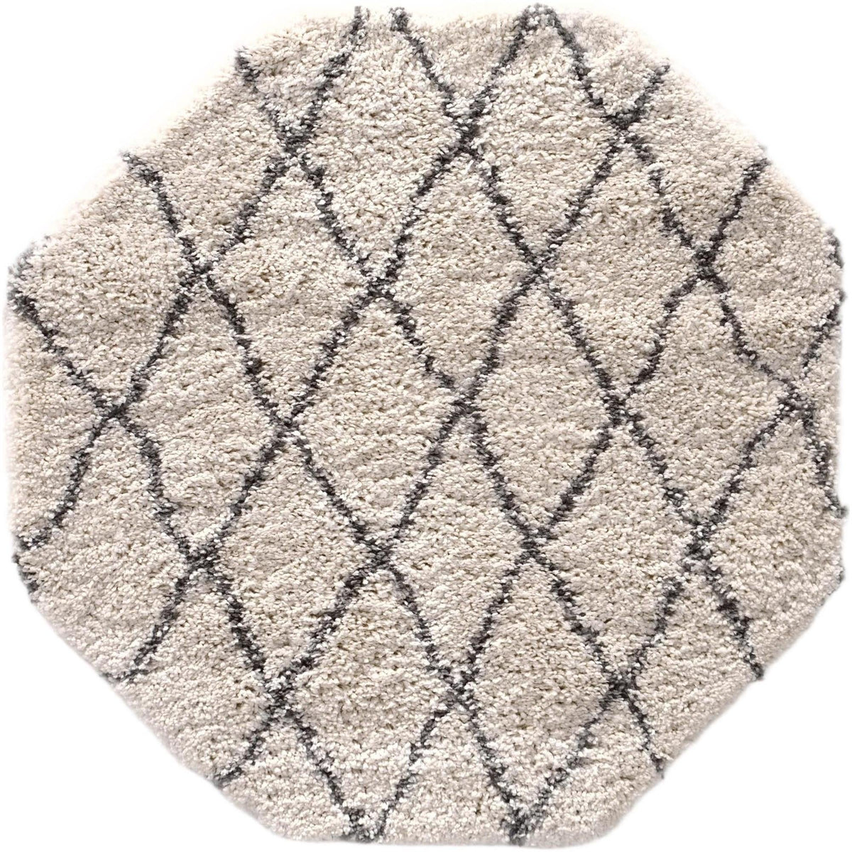 Casablanca Comfort Collection Area Rug -  Tangier Octagon Pure Ivory  lifestyle 58