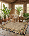 Savannah Sojourn Collection Area Rug -  Moremi Square Cream  lifestyle 66