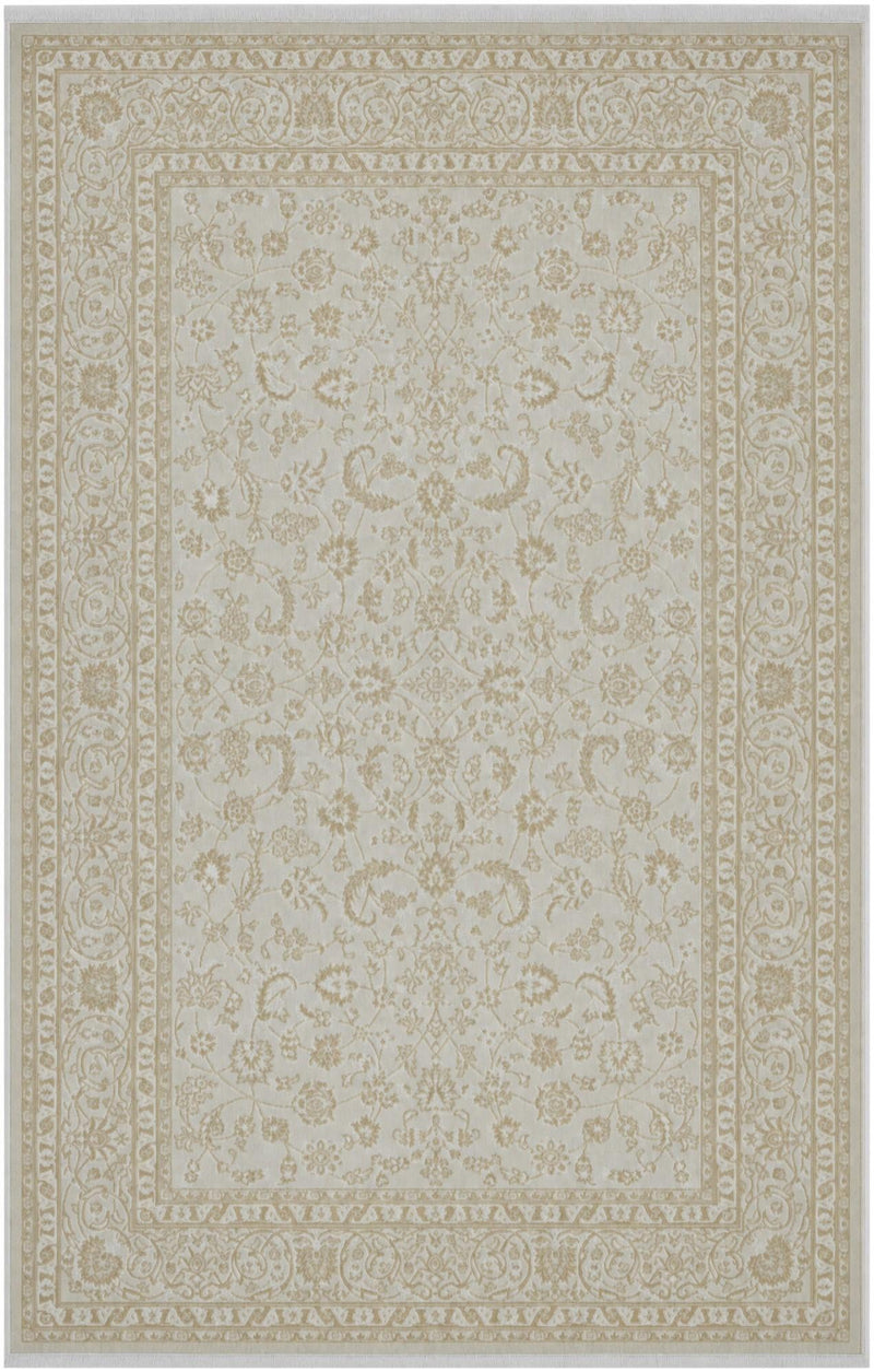Persian Elegance Collection Area Rug -  Ardabil Rectangle Beige and Ivory  lifestyle 8
