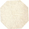 Botanical Bliss Shag Collection Area Rug - Blossomdale Octagon Ivory  lifestyle 175