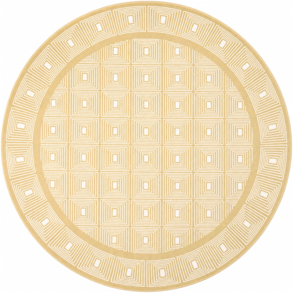 Aravalli Collection Area Rug -  Jaipur Round Yellow  lifestyle 168