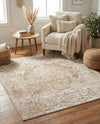 Cambridge Classics Collection Area Rug -  Magdalene (Beige) Square Beige  lifestyle 25