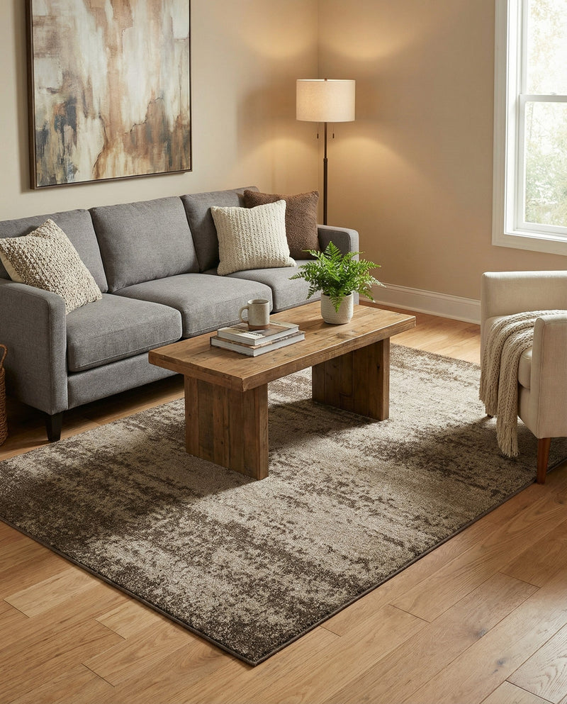 Studio Haven Collection Area Rug -  Gallery (Brown) Rectangle Brown  lifestyle 29