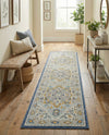 Savannah Series Collection Area Rug - Charleston (Sky blue) Runner Sky blue  lifestyle 40