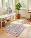 Arcadia Rugs Collection Area Rug - Eden (Pink) Rectangle Pink  lifestyle 4