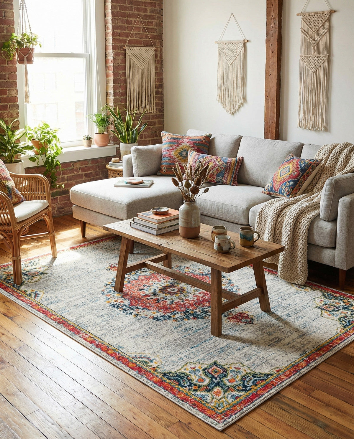Brighton Terrace Collection Area Rug - Hove (Ivory) Rectangle Ivory  lifestyle 32