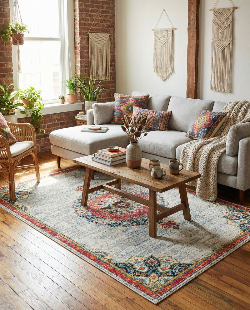 Brighton Terrace Collection Area Rug - Hove (Ivory) Rectangle Ivory  lifestyle 32