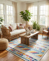 Bahama Breeze Outdoor Collection Area Rug -  Bimini Rectangle Blue  lifestyle 46