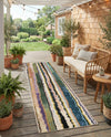 Urban Terrace Collection Area Rug -  Capri Runner Multi  lifestyle 58