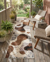 Urban Terrace Collection Area Rug -  Garden Runner Brown and White  lifestyle 55