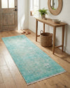 Bazaar Chic Collection Area Rug -  Taza Runner Turquoise  lifestyle 42