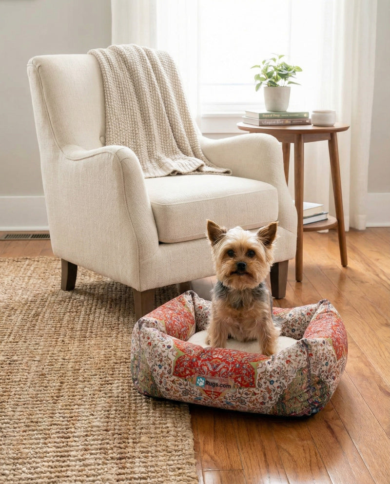 Luxury Pet Lounge Collection Pet Bed -  Cove Rectangle Multi  lifestyle 3