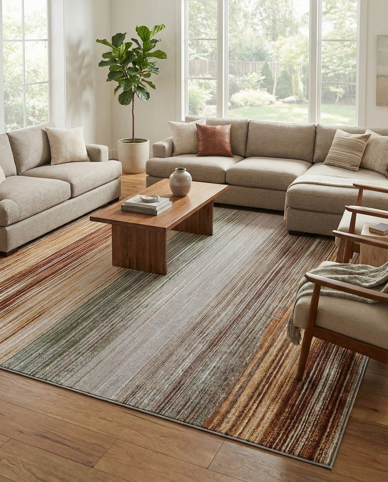 Urban Terrace Collection Area Rug -  Corsica Rectangle Multi  lifestyle 19