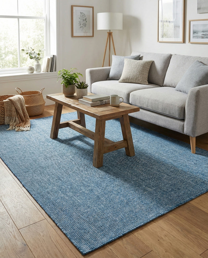 Seaside Serenity Collection Area Rug - Veranda (Blue) Rectangle Blue  lifestyle 26
