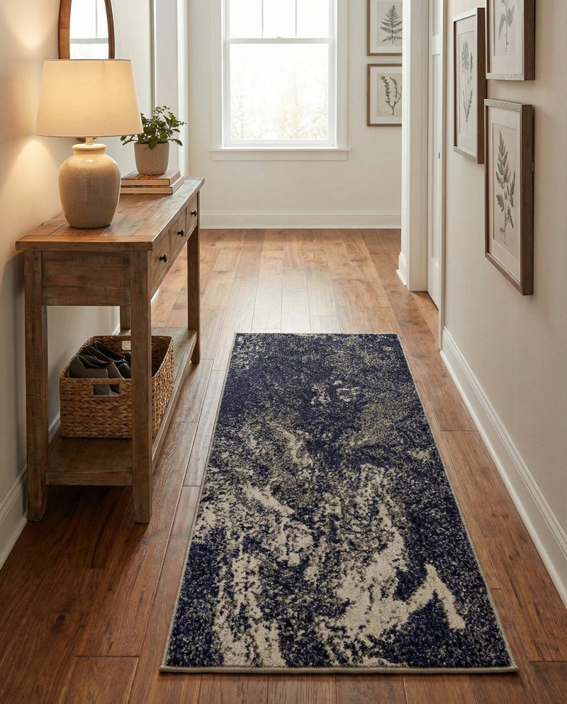 Autumnal Tapestry Collection Area Rug -  Slateville Runner Gray  lifestyle 44