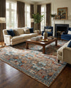 Patio Heritage Collection Area Rug -  Oasis Rectangle Multi  lifestyle 3