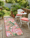Seaside Blooms Collection Area Rug -  Kyoto Runner Coral  lifestyle 17