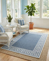 Seaside Haven Rugs Collection Area Rug -  Marina Rectangle Navy Blue  lifestyle 15
