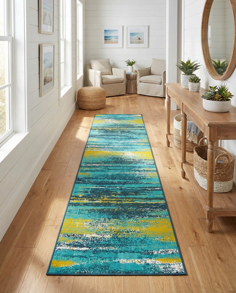Seaside Haven Rugs Collection Area Rug -  Sandbar Runner Multi.Blue  lifestyle 59