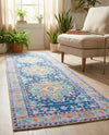 Heritage Elegance Collection Area Rug -  Taj Runner Blue  lifestyle 51